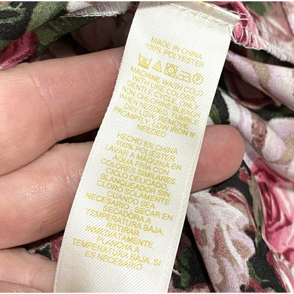 Kate Spade Dream A Little Dream PJ Top XS Navy Print 3/4 Sleeve Button Front - Picture 8 of 8